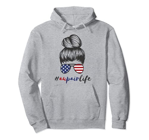 Au Pair Amerika USA Auslandsjahr #Aupairlife Mädchen Aupair Pullover Hoodie von Geschenk Au Pair USA Amerika Geschenkidee Abschied