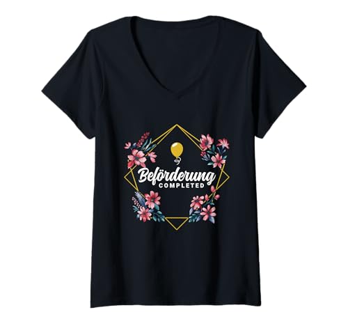 Damen Glückwunsch Zur Chefin Beförderung Frau Party Teamleiterin T-Shirt mit V-Ausschnitt Damen Glückwunsch Zur Chefin Beförderung Frau Party Teamleiterin T-Shirt mit V-Ausschnitt von Geschenk Beförderung Frau & Glückwunsch zur Chefin