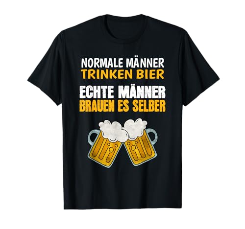 Normale Männer Trinken Bier Echte Brauen Es Selber T-Shirt Normale Männer Trinken Bier Echte Brauen Es Selber T-Shirt von Geschenk Bierbrauer Bierliebhaber Brauerei Set