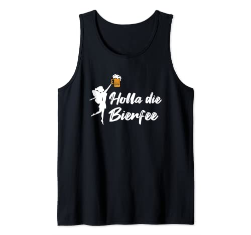 Bier Geschenke Holla Bierfee Vatertag Männer lustig Sauf Tank Top Bier Geschenke Holla Bierfee Vatertag Männer lustig Sauf Tank Top von Geschenk Bierliebhaber Biertrinker Bierfans witzig