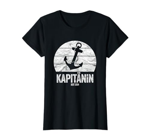 Kapitänin Segelboot Motorboot Boot Segler Mama Frau Kapitän T-Shirt von Geschenk Bootsführerin 2024 Seglerin Boot Zubehör