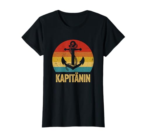 Kapitänin Segelboot Motorboot Boot Segler Mama Frau Kapitän T-Shirt von Geschenk Bootsführerinnen Seglerinnen Boot Zubehör