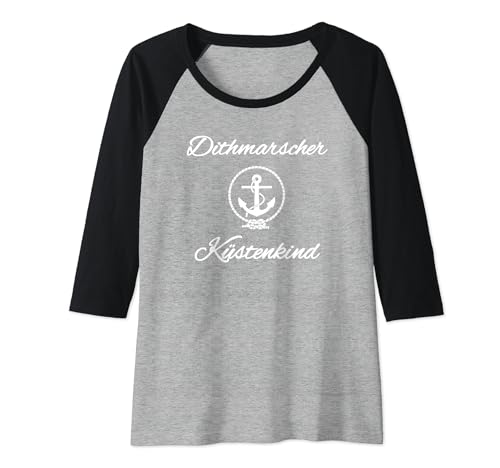 Damen Moin Möwe Dithmarscher Küstenkind Raglan von Geschenk Dithmarschen Nordsee Motive Sprüche