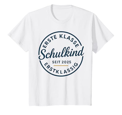 Kinder Schulkind 2025 Einschulung Stern Motiv Erstklassig T-Shirt von Geschenk Einschulung Erstklässler Schulkind