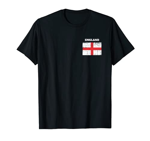 England Tshirt Trikot Retro Kinder Damen Herren 2021 T-Shirt von Geschenk England Flagge Fahne 2021