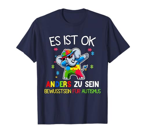 Autismus Autist Kinder Es ist ok anders zu sein T-Shirt Autismus Autist Kinder Es ist ok anders zu sein T-Shirt von Geschenk Für Kinder Autismus
