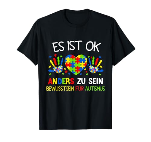 Autismus Autist Kinder Es ist ok anders zu sein T-Shirt Autismus Autist Kinder Es ist ok anders zu sein T-Shirt von Geschenk Für Kinder Autismus