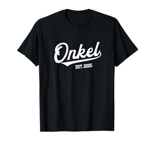 Onkel Werden 2025 Baby Verkündung Bruder Du Wirst Onkel T-Shirt von Geschenk Für Werdender Onkel Geschenkideen