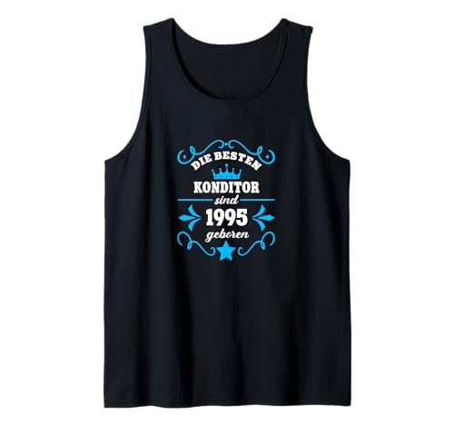 Herren Geburtstag 1995 Konditor Arbeitskollege Kollege Mann Tank Top Herren Geburtstag 1995 Konditor Arbeitskollege Kollege Mann Tank Top von Geschenk Geburtstag Konditor 1995