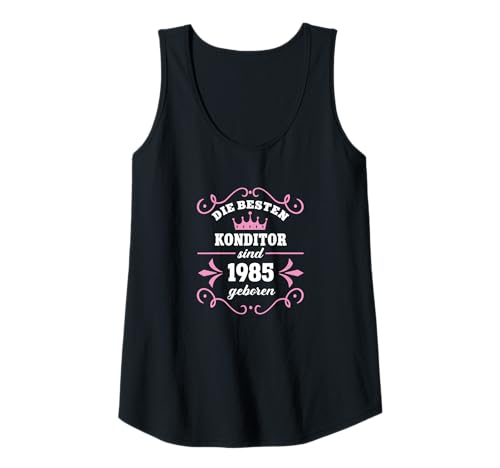 Damen Geburtstag 1985 Konditorin Arbeitskollegin Kollegin Tank Top Damen Geburtstag 1985 Konditorin Arbeitskollegin Kollegin Tank Top von Geschenk Geburtstag Konditorin 1985 Jahrgang