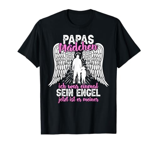 Papas Mädchen Engel Partnerlook Tochter Papa Vatertag T-Shirt von Geschenk Herren Vater Papa Tochter Vatertag