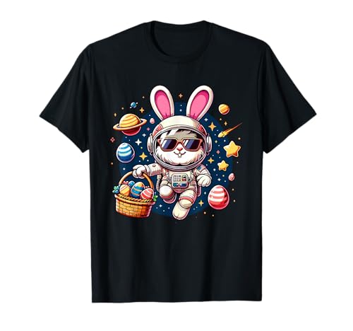 Astronaut Osterhase Jungen Mädchen Osternest Frohe Ostern T-Shirt Astronaut Osterhase Jungen Mädchen Osternest Frohe Ostern T-Shirt von Geschenk Idee Ostern Kinder Jungs Mädchen Lustig