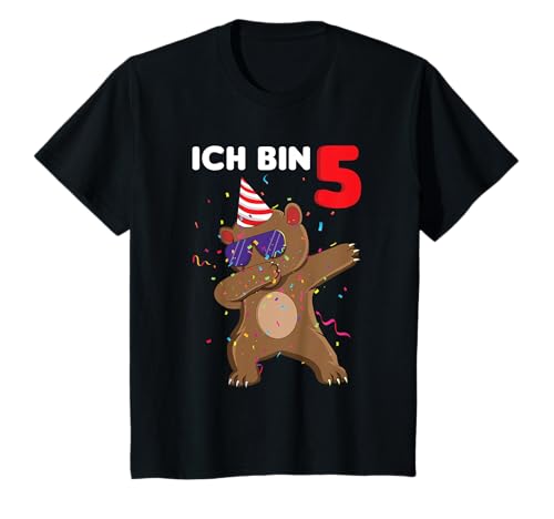 5. Geburtstag Junge Mädchen Bär Ich bin schon 5 Jahre T-Shirt 5. Geburtstag Junge Mädchen Bär Ich bin schon 5 Jahre T-Shirt von Geschenk Ideen Jungen Mädchen 5. Geburtstag