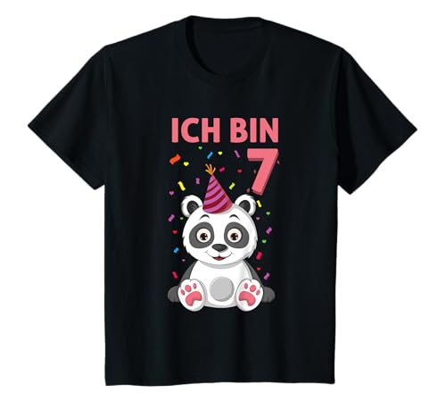 Kinder 7. Geburtstag Junge Mädchen Panda Ich bin schon 7 Jahre T-Shirt Kinder 7. Geburtstag Junge Mädchen Panda Ich bin schon 7 Jahre T-Shirt von Geschenk Ideen Jungen Mädchen 7. Geburtstag