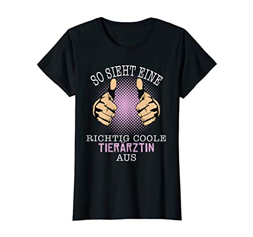 Damen Tierärztin Geschenk Beste Coole Tierärztin der Welt T-Shirt von Geschenk Ideen für Tierärztin