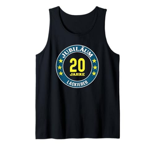 Herren Lackierer Jubiläum 20 Jahre 20 jähriges Firmenjubiläum Tank Top Herren Lackierer Jubiläum 20 Jahre 20 jähriges Firmenjubiläum Tank Top von Geschenk Jubiläum Lackierer Jubiläumsgeschenk