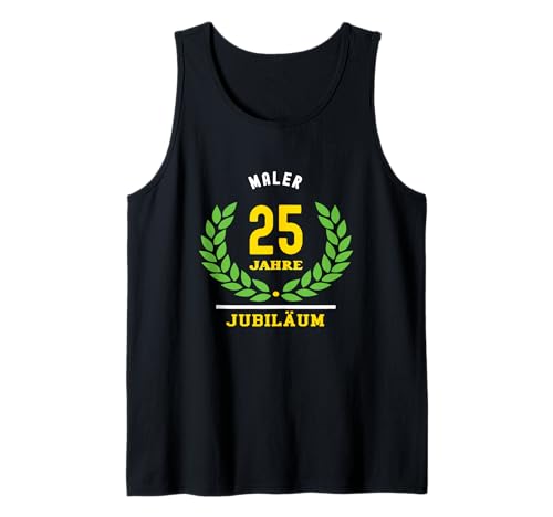 Herren Maler Jubiläum 25 Jahre 25 jähriges Jubilaeum Tank Top Herren Maler Jubiläum 25 Jahre 25 jähriges Jubilaeum Tank Top von Geschenk Jubiläum Maler Jubiläumsgeschenk