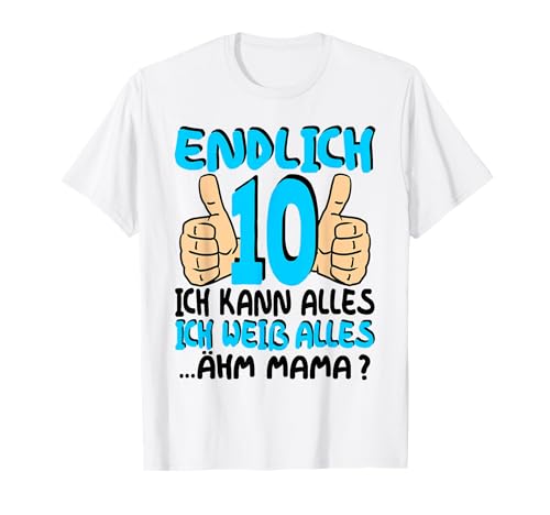 10 Geburtstag Junge Mädchen Jungs 10 Jahre Jungen T-Shirt 10 Geburtstag Junge Mädchen Jungs 10 Jahre Jungen T-Shirt von Geschenk Junge 10 Jahre Mädchen 10 Geburtstag