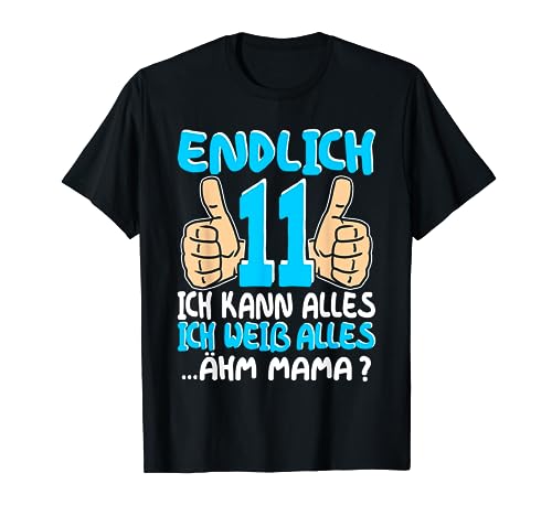 11 Geburtstag Junge für 11 jährige Jungen Mädchen Jungs T-Shirt von Geschenk Junge 11 Jahre 11 Geburtstag Junge