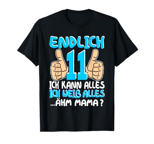 11 Geburtstag Junge für 11 jährige Jungen Mädchen Jungs T-Shirt von Geschenk Junge 11 Jahre 11 Geburtstag Junge