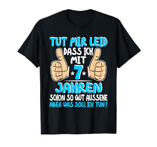 7. Geburtstag Junge Endlich 7 Jahre Jungs Mädchen 7 jährige T-Shirt 7. Geburtstag Junge Endlich 7 Jahre Jungs Mädchen 7 jährige T-Shirt von Geschenk Junge 7 Jahre Jungs & Mädchen Designs