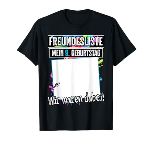 9 Jahre Junge Mädchen - Mein 9 Geburtstag Kindergeburtstag T-Shirt 9 Jahre Junge Mädchen - Mein 9 Geburtstag Kindergeburtstag T-Shirt von Geschenk Junge 9 Jahre Mädchen Geschenke 9 Jahre
