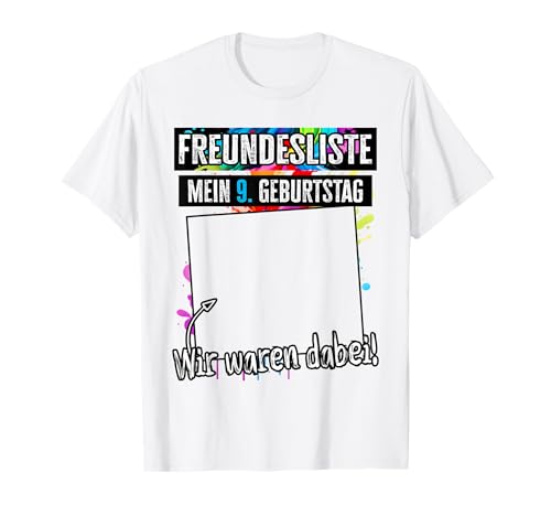 9 Jahre Junge Mädchen - Mein 9 Geburtstag Kindergeburtstag T-Shirt 9 Jahre Junge Mädchen - Mein 9 Geburtstag Kindergeburtstag T-Shirt von Geschenk Junge 9 Jahre Mädchen Geschenke 9 Jahre