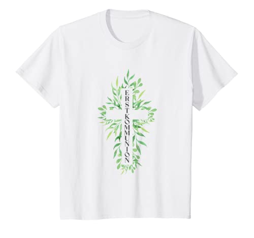 Kinder Erstkommunion Kreuz Christ Christliche Kreuze Kommunion T-Shirt Kinder Erstkommunion Kreuz Christ Christliche Kreuze Kommunion T-Shirt von Geschenk Kommunion Mädchen Kommunionsgeschenk Idee