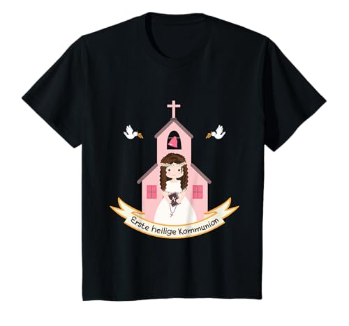 Heilige Kommunion Mädchen Kommunionsoutfit Erstkommunion T-Shirt Heilige Kommunion Mädchen Kommunionsoutfit Erstkommunion T-Shirt von Geschenk Kommunion Tochter Geschenkideen Patenkind