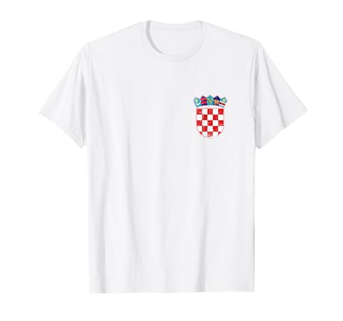Kroatien Tshirt Trikot Hrvatska Kinder Damen Herren 2021 T-Shirt von Geschenk Kroatien Flagge kroatische Fahne