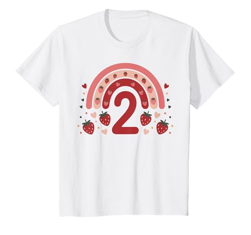 2. Geburtstag Mädchen Erdbeer Deko 2 jährige Mädchen T-Shirt von Geschenk Mädchen 2 Jahre Geburtstag Jahre Mädchen