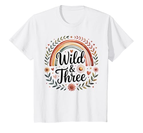 3. Geburtstag Mädchen Regenbogen Deko 3 jährige Mädchen T-Shirt 3. Geburtstag Mädchen Regenbogen Deko 3 jährige Mädchen T-Shirt von Geschenk Mädchen 3 Jahre Geburtstag Jahre Mädchen