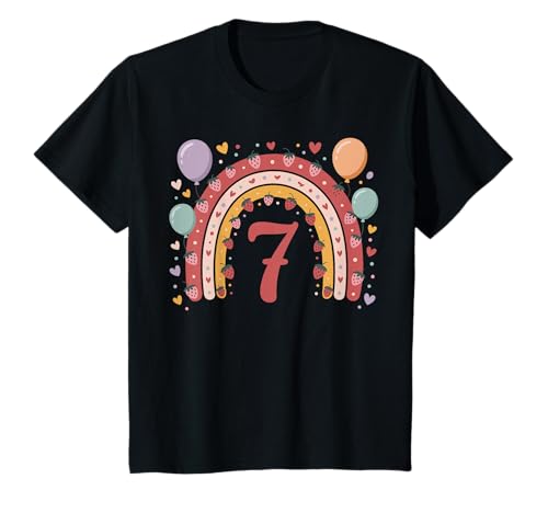 7. Geburtstag Mädchen Erdbeer Deko 7 jährige Mädchen T-Shirt 7. Geburtstag Mädchen Erdbeer Deko 7 jährige Mädchen T-Shirt von Geschenk Mädchen 7 Jahre Geburtstag Jahre Mädchen