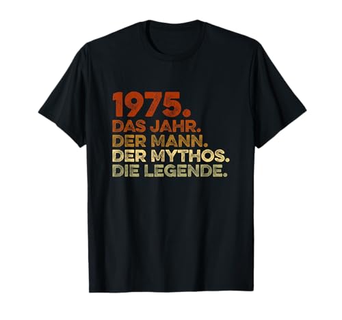 Geschenk Mann Geburtstag 1975 Geburtstags-T-Shirt Schwarz Klein Retro Halbarm Klassisch seit 1975 Jahrgang 1975 Oldtimer Männer Jahrgang 1975 Geschenk Mann Geburtstag 1975 Geburtstags-T-Shirt Schwarz Klein Retro Halbarm Klassisch seit 1975 Jahrgang 1975 Oldtimer Männer Jahrgang 1975 von Geschenk Mann Geburtstag 1975 Geburtstagsgeschenk