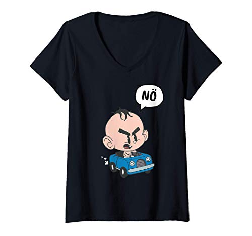 Damen Nö Herren Damen coole Sprüche lustig mit Aufdruck Statement T-Shirt mit V-Ausschnitt Damen Nö Herren Damen coole Sprüche lustig mit Aufdruck Statement T-Shirt mit V-Ausschnitt von Geschenk Motiv Comic witzig Männer Frauen Mädchen