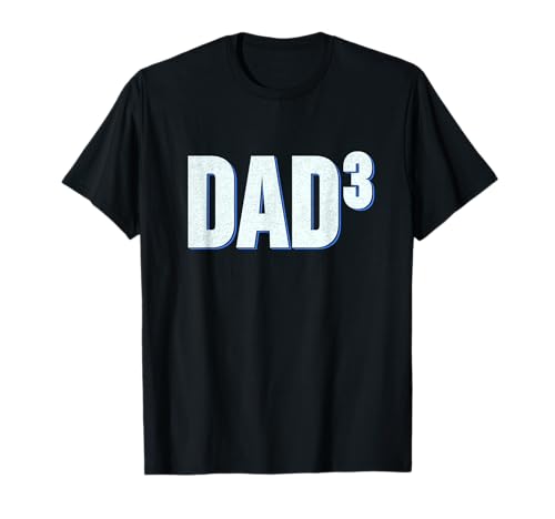 stolzer Vater Papa mit 3 Kinder Dad hoch 3 T-Shirt stolzer Vater Papa mit 3 Kinder Dad hoch 3 T-Shirt von Geschenk Papa und Vater