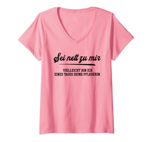 Damen Pflegerin Pflegefachfrau Pflegebekleidung lustige Pflege T-Shirt mit V-Ausschnitt Damen Pflegerin Pflegefachfrau Pflegebekleidung lustige Pflege T-Shirt mit V-Ausschnitt von Geschenk Pflegerin Geschenkidee Altenpflege Damen