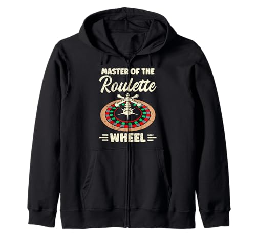 Roulette MASTER OF THE ROULETTE WHEEL Lustiges Männer Kapuzenjacke von Geschenk Roulette Spiel Shirts Roulette Casino
