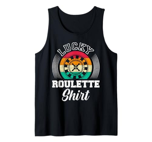Roulettespielerin LUCKY ROULETTE GIRL Lustiges Casino Tank Top von Geschenk Roulette Spiel Shirts Roulette Casino