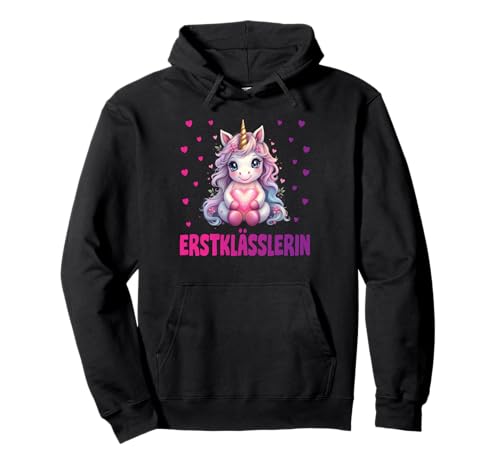 Einschulung Mädchen Schulkind Schule Erstklässler Einhorn Pullover Hoodie Einschulung Mädchen Schulkind Schule Erstklässler Einhorn Pullover Hoodie von Geschenk Schule Schultüte Kinder - Kita Abschied