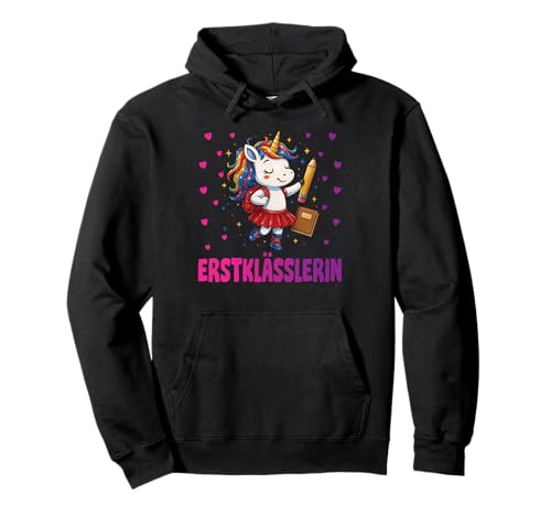 Einschulung Mädchen Schulkind Schule Erstklässler Einhorn Pullover Hoodie Einschulung Mädchen Schulkind Schule Erstklässler Einhorn Pullover Hoodie von Geschenk Schule Schultüte Kinder - Kita Abschied