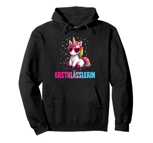 Einschulung Mädchen Schulkind Schule Erstklässler Einhorn Pullover Hoodie Einschulung Mädchen Schulkind Schule Erstklässler Einhorn Pullover Hoodie von Geschenk Schule Schultüte Kinder - Kita Abschied