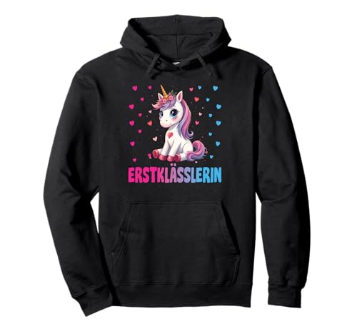 Einschulung Mädchen Schulkind Schule Erstklässler Einhorn Pullover Hoodie Einschulung Mädchen Schulkind Schule Erstklässler Einhorn Pullover Hoodie von Geschenk Schule Schultüte Kinder - Kita Abschied