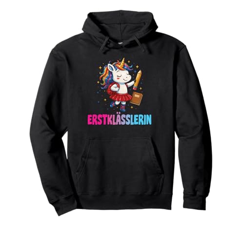 Einschulung Mädchen Schulkind Schule Erstklässler Einhorn Pullover Hoodie Einschulung Mädchen Schulkind Schule Erstklässler Einhorn Pullover Hoodie von Geschenk Schule Schultüte Kinder - Kita Abschied