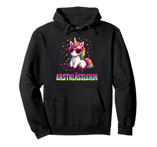 Einschulung Mädchen Schulkind Schule Erstklässler Einhorn Pullover Hoodie von Geschenk Schule Schultüte Kinder - Kita Abschied