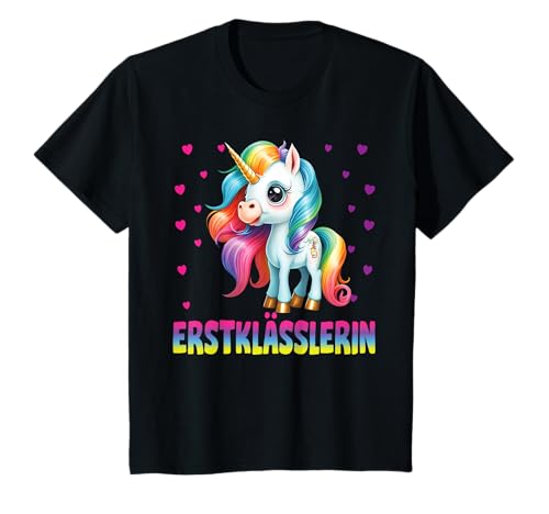 Einschulung Mädchen Schulkind Schule Erstklässler Einhorn T-Shirt von Geschenk Schule Schultüte Kinder - Kita Abschied