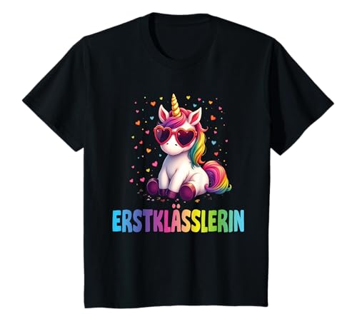 Einschulung Mädchen Schulkind Schule Erstklässler Einhorn T-Shirt von Geschenk Schule Schultüte Kinder - Kita Abschied