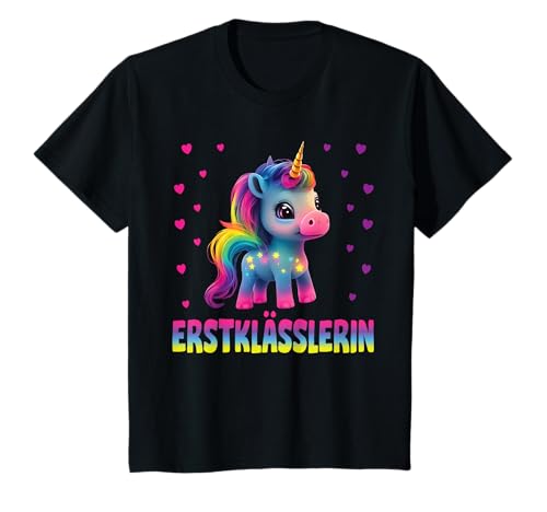 Einschulung Mädchen Schulkind Schule Erstklässler Einhorn T-Shirt von Geschenk Schule Schultüte Kinder - Kita Abschied