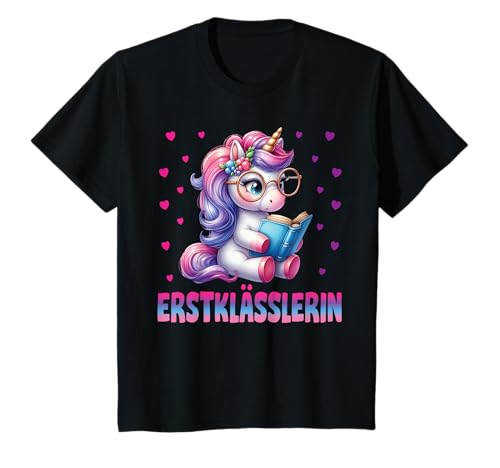 Einschulung Mädchen Schulkind Schule Erstklässler Einhorn T-Shirt von Geschenk Schule Schultüte Kinder - Kita Abschied