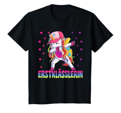 Einschulung Mädchen Schulkind Schule Erstklässler Einhorn T-Shirt von Geschenk Schule Schultüte Kinder - Kita Abschied